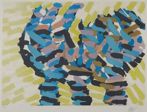 Karel Appel - Zeefdruk, Zonder titel - Ingelijst kopen? Bied vanaf 1!