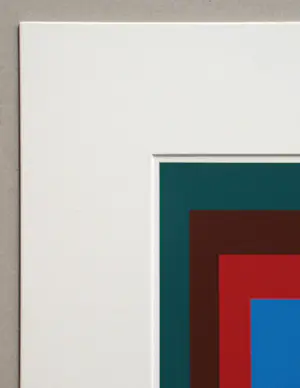 Josef Albers - Hommage aan het Plein - Beschermd Blauw - Zeefdruk - 1977 kopen? Bied vanaf 180!