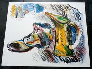 Anton Martineau - Zeefdruk: Stilleven - 1998 verkocht voor € 55!