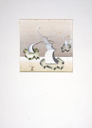 Pim Leefsma - Gemengde techniek op papier, Zonder titel kopen? Bied vanaf 35!