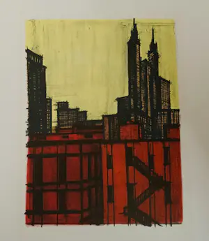 Bernard Buffet - New York VII, 1965. Lithografie. kopen? Bied vanaf 25!