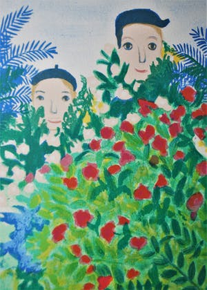 Lennart Jirlow - Cueillir des fleurs [Bloemen plukken] - litho kopen? Bied vanaf 75!