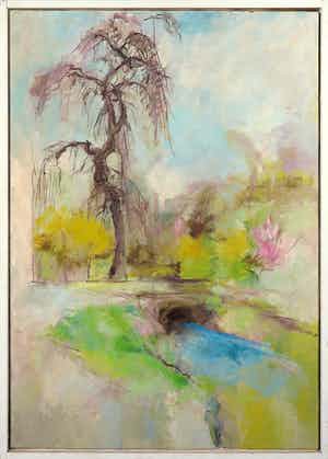 Franscz Witte - Olieverf op doek, Lente verkocht voor € 1!