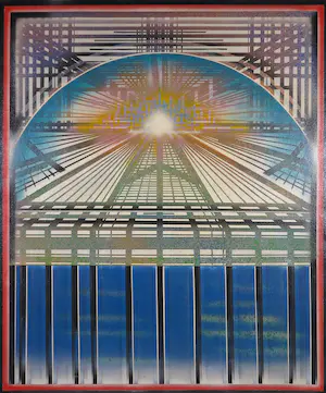 Ben van Vliet - Gemengde techniek op doek, Serie 4 - Ingelijst (Zeer groot) kopen? Bied vanaf 35!