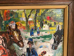 AcheterAntoon Kruysen - (1898-1977) - Zigeuner familie bij paarden? Enchérissez de 650!
