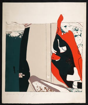 Guido de Waart - Gemengde techniek op papier, Cross goes by kopen? Bied vanaf 1!