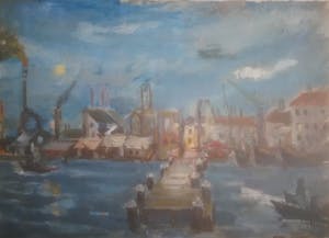 Niet of onleesbaar gesigneerd - Haven in bedrijf. kopen? Bied vanaf 1!