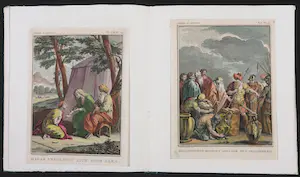 Jan Punt - e.a., Lot van vijftien handgekleurde gravures uit Abraham de Aartsvader kopen? Bied vanaf 70!