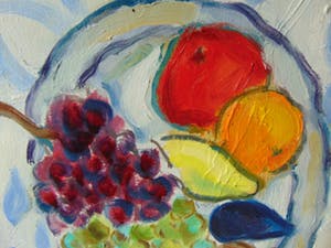 Keimpe Kootstra - Stilleven met fruitschaal. kopen? Bied vanaf 175!