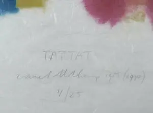 Carel Blotkamp - Houtdruk op geschept papier, Tattat - Ingelijst kopen? Bied vanaf 150!