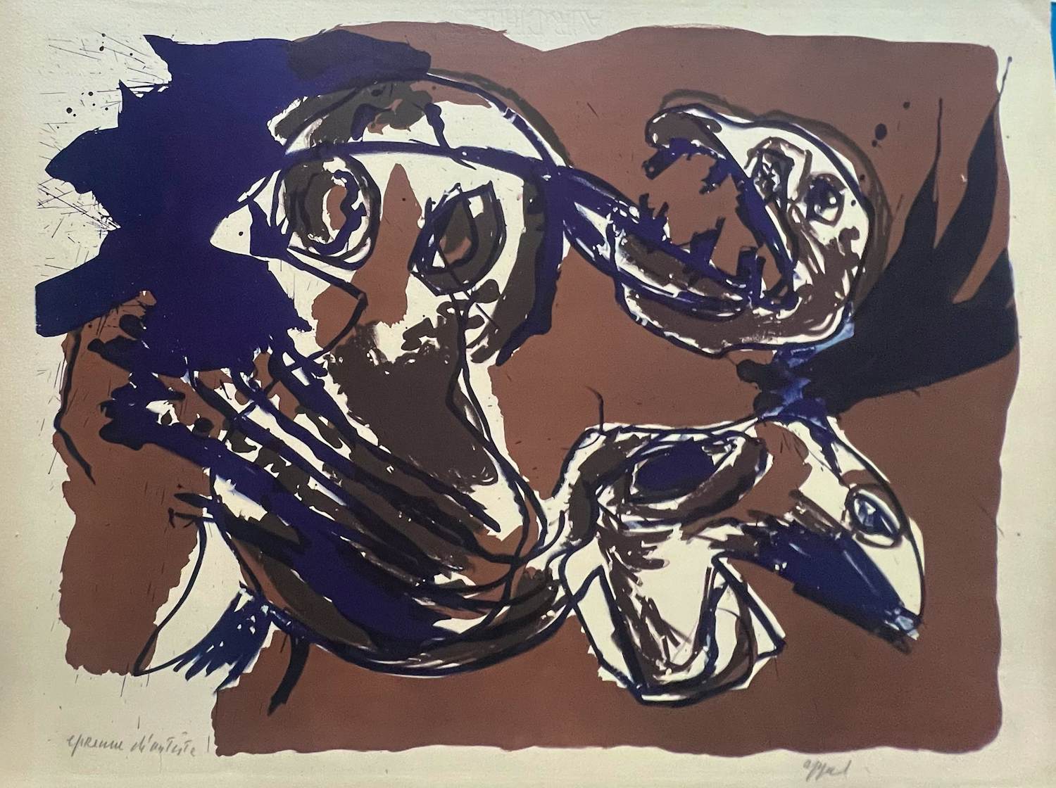Karel Appel - Jules in het dorp, 1961 - Kunstenaarsafdruk - Lithografie kopen? Bied vanaf 1600!