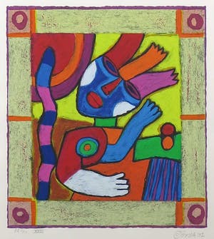 Clemens Briels - Zeefdruk uit de Romeinse serie - Ingelijst kopen? Bied vanaf 50!