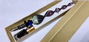 Curiosa - Handmaded calligraphy pen in colored glass kopen? Bied vanaf 1!