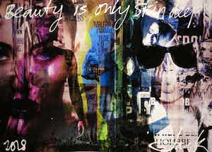 Jack Liemburg - Gemengde techniek op doek, Beauty is only skin deep (Groot) verkocht voor € 600!