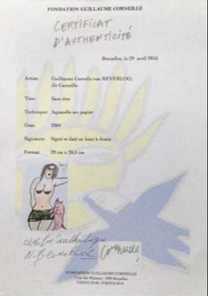 Corneille - Originele Aquarel! kopen? Bied vanaf 1250!