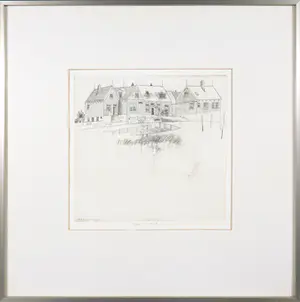 Herman Berserik - Ets, Marken - Ingelijst kopen? Bied vanaf 80!