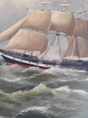 Henriette Hubregtse-Lanzing - Hollandse driemaster. (groot) kopen? Bied vanaf 245!