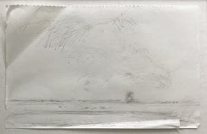 Willem den Ouden - Vier tekeningen in passe-partout, Rivierlandschapjes kopen? Bied vanaf 140!