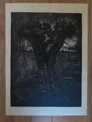 Jan van den Thillart - Begroeide wilg vendu pour 40€ !