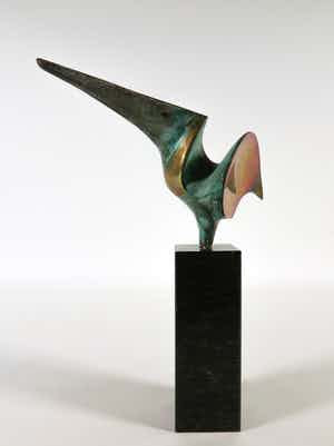 Ruurd Hallema - Bronzen beeld, Trots verkocht voor € 250!