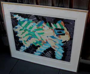 Karel Appel - Ingelijste zeefdruk: Dier uit de serie "Ten" kopen? Bied vanaf 599!