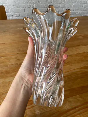 Murano Glas - Gedraaide Murano vaas, zeer zwaar, 1960 kopen? Bied vanaf 35!