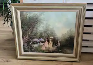 Buy Naïck Gilgert - Romantische figuren in park? Bid from 120!