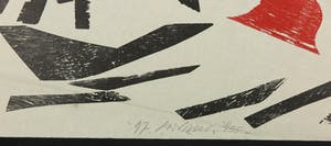 Carel Visser - Houtsnede op geschept papier, Zonder titel kopen? Bied vanaf 100!