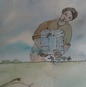 Marie Anne Steenhuizen - Surrealistische voorstelling van mensen en dieren kopen? Bied vanaf 1!