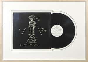 Jean-Michel Basquiat - LP-hoes, The Offs: First Record - Ingelijst verkocht voor € 1!