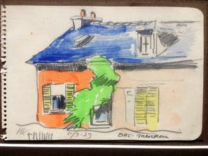 Han Krug - Aquarel tekening "Bas Meudon" 1929 kopen? Bied vanaf 20!