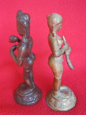 Brons (Onbekend) - Lakshmi en Radha. kopen? Bied vanaf 45!