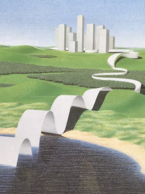 Rene Boin - Grote zeefdruk, gesigneerd en ingelijst kopen? Bied vanaf 50!