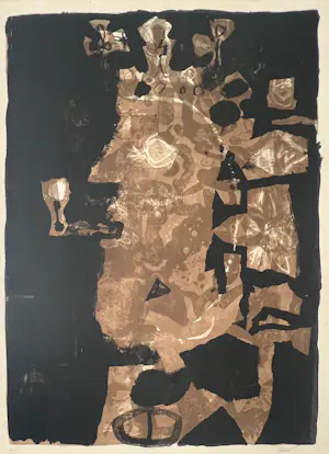 Antoni Clave - Lithografie De koning met de pijp, 1952 kopen? Bied vanaf 800!