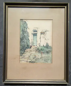 AcheterGerard Wiegman - 1875-1964 AQUAREL TEKENING THORN LIMBURG INGELIJST GESIGNEERD 1900s? Enchérissez de 65!