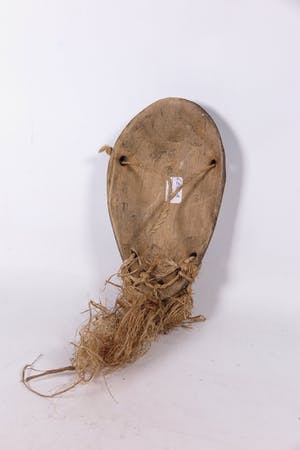 Lega - Houten mannenbond paspoortmasker met baard kopen? Bied vanaf 1!