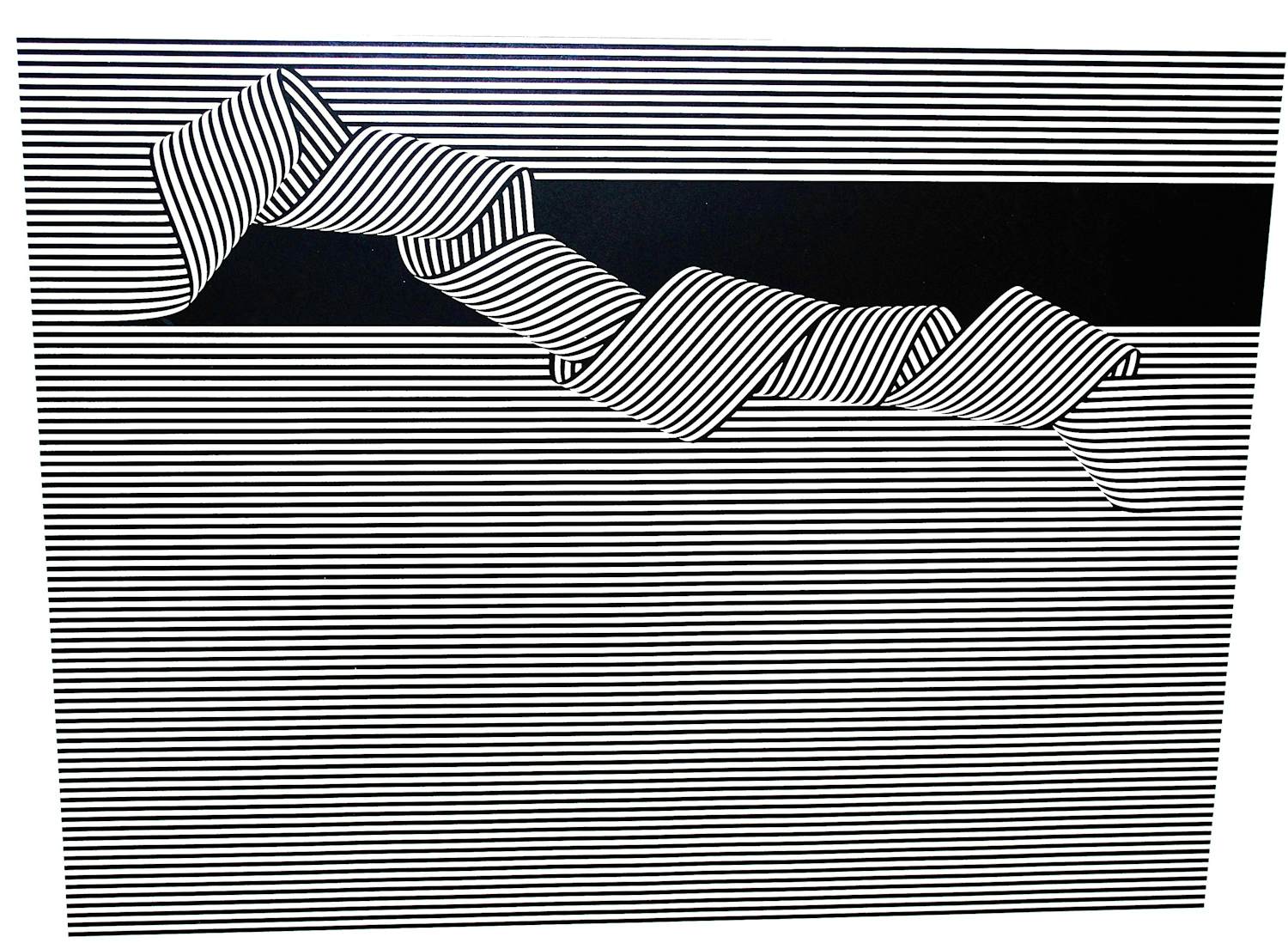 Nico van Stralen - ingelijste grote zeefdruk 'Volging' - extra: een gesigneerd boek kopen? Bied vanaf 100!