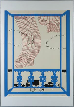 Ton Klop - Ets, Pretty primitive - Ingelijst kopen? Bied vanaf 40!