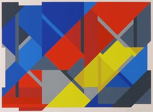 Henk van Trigt - Zeefdruk, Zonder titel - Ingelijst kopen? Bied vanaf 1!