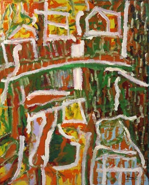 Pieter Haan - Acryl op doek, Zonder titel (Groot) kopen? Bied vanaf 1!