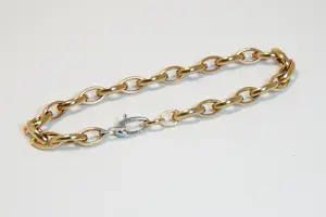 34 - 14 karaats bicolor gouden holle armband met markies vormige schakels kaufen? Bieten Sie von 350!