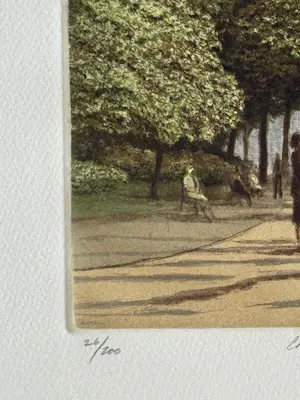 Harold Altman - Lithographie "Conversation" kopen? Bied vanaf 75!