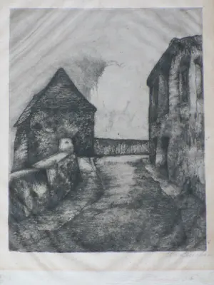 Willem van Leusden - Twee stadsgezichten - Etsen kopen? Bied vanaf 58!