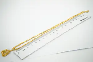 25 - Hoog gehalte (22 Krt) gouden fantasie collier met dubbele Kikker hanger kopen? Bied vanaf 790!