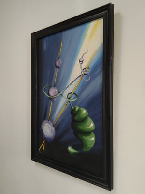 Niet of onleesbaar gesigneerd - Nellie Beemster (RKD geregistreerd) "Als twee wegen samen komen." 1988 kopen? Bied vanaf 1!