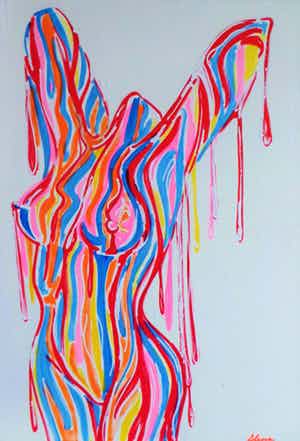 Elena Polyakova - Abstract body art verkocht voor € 185!