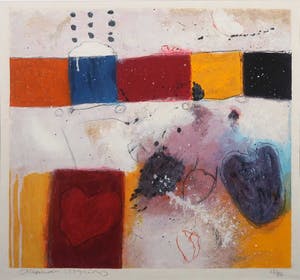 Alexander Vogels - Zeefdruk, Zonder titel - Ingelijst kopen? Bied vanaf 70!