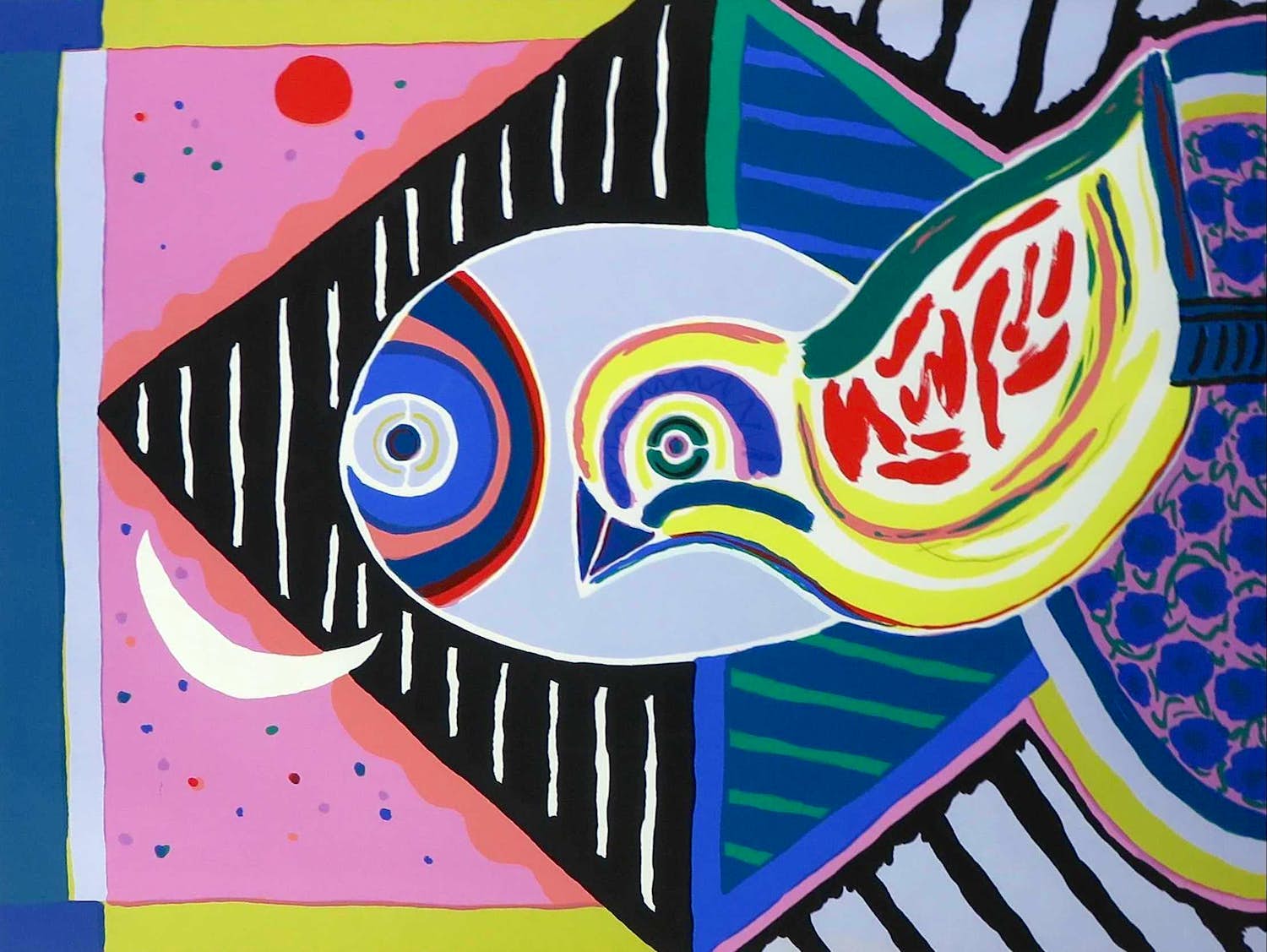 Stanco Skiczuk - Zeefdruk, Lente of voorjaar - Ingelijst verkocht voor € 1!