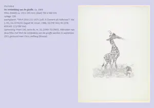 Peter Vos - De ontdekking van de giraffe, litho kopen? Bied vanaf 75!