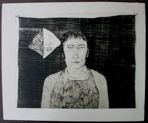 Kees Spermon - Droge naald ets: Portet - 1973 kopen? Bied vanaf 49!